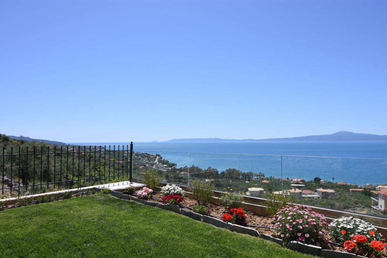 Villa Dafni - Infinite Sea Vistas With Private Pool Kalamata Luaran gambar