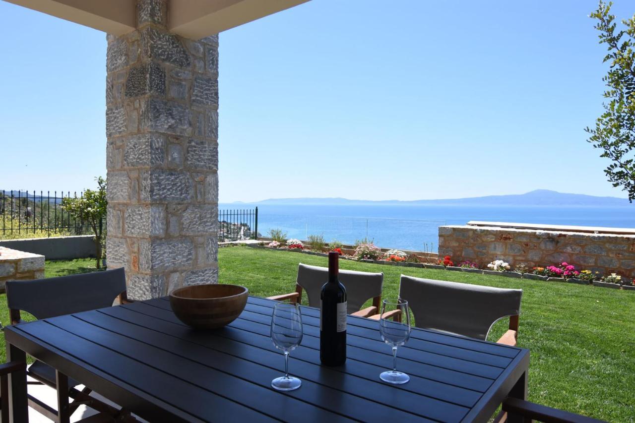 Villa Dafni - Infinite Sea Vistas With Private Pool Kalamata Luaran gambar